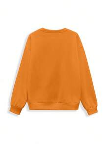 Shutterstock Glamance Women's Halloween Sweatshirt, Pullover Top For Halloween Party, Autumn Women Sweatshirts Orange Sweatshirt Orange Outfit Women Baddie Clothes