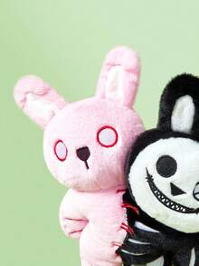 30cm/11.81in Halloween Double Headed Rabbit Plush Toy Halloween Long Ear Bunny Stuffed Animals Plushies Halloween Zombie Rabbit Plush Doll Halloween Skeleton Rabbit Toy Ideal Holiday Christmas Gift - Multicolor - View 12