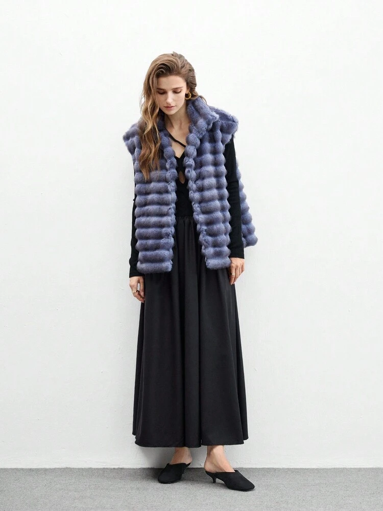 CUCCOO BIZCHIC Women's Fashion Basic Black Kitten Heel Mule Slip-On Shoes