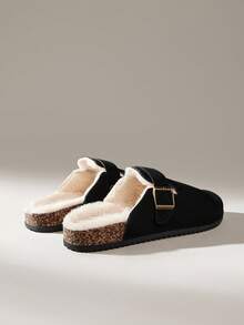 Solecia New Thick Sole Crossband Retro Buckle Women Holiday Casual Slip-On Sandals For Christmas - Black - View 4
