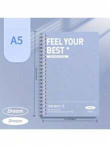 SHEIN A5/B5加厚线圈笔记本简约横线学习记录本精美手账本