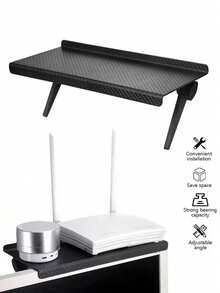 1PC Hot Selling Computer And TV Screen Storage Rack Wireless Router Set-Top Box Rack No Perforated Storage Bracket Divine Tool - Multicolor - View 2