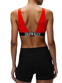 Calvin Klein Women Bikini Tops Flaming Chili - Red - View 2