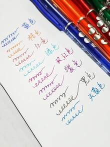 56-Pack Erasable Gel Pens Set With Refills, 0.5mm Thermal Friction Erasable Ink For School Supplies, Back To School, Student Writing Essentials