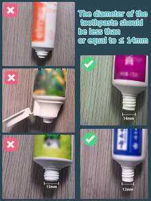 壁挂式牙刷架，带自动牙膏分配器浴室配件套装 - 灰色 - 查看 5