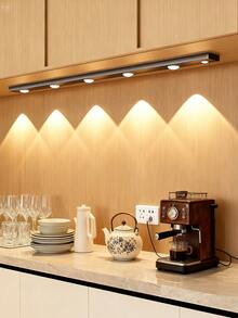 JMMO 可充電led人體感應燈,自粘式,無線,無線電,適用於櫥櫃,鞋架,入口處,附有3種顏色,貓眼感應燈,裝飾燈,室內外燈。廚房,臥室和壁櫥必備家居配件。