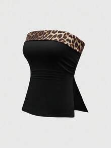ROMWE Grunge Punk Sexy Multi-Piece Black & White Solid Color Crop Top For Women - Multicolor - View 6