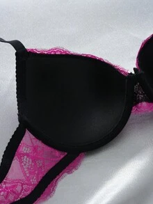3件套性感蕾丝支撑浪漫简约钢圈可调节女士文胸 - 彩色 - 查看 5