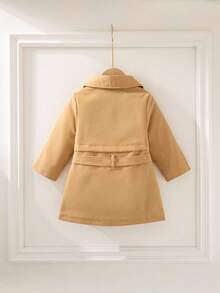 SHEIN Baby Mädchen modische, vielseitige, verstärkte Windjacke, geeignet für Herbst/Winter, Innen/Außen, Schulanfang, Alltag - Verschiedenfarbig - Übersicht 2