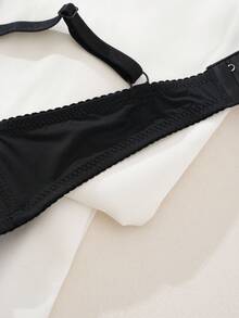 1pc Sexy Lace Simple Gather & Lift Wireless Lingerie Bra For Small Bust Women - Multicolor - View 3