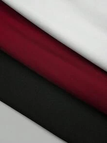 Sweetra Blusa de manga larga con hombros descubiertos y unicolor, ajustada y de estilo casual chic, adecuada para uso diario - Multicolor - Ver 5