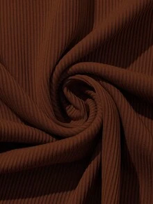 EMERY ROSE 女士纯色简约长袖紧身衣，日常穿着 - 彩色 - 查看 5