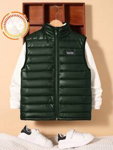 SHEIN 青少年男孩绗缝拼布毛巾绣背心配圣诞运动衫 秋季衬衫 万圣节开衫 万圣节儿童服装 长袖衬衫 秋季套装 格子夹克 黑色开衫 万圣节衬衫 红色开衫 万圣节毛衣 棕色开衫 黑色衬衫 绿色衬衫 红色衬衫 秋季衬衫 男童毛衣 白色衬衫 - 墨綠色 - 查看 7