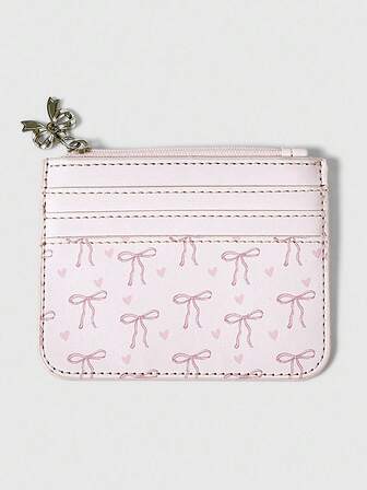 Kawaii Butterfly Print Card Holder Coin Purse