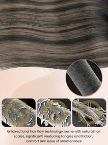 Clip In Hair Extensions Real Human Hair 9PCS 120g Clip Ins Human Hair Extensions 14-16 Inches Balayage Natural Black To Chestnut Brown #TP1B/6/1B Straight Clip In Extensions Remy Human Hair For Women - S1B/6/1B - View 7