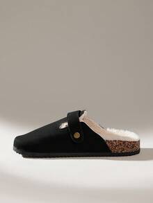 Solecia New Thick Sole Crossband Retro Buckle Women Holiday Casual Slip-On Sandals For Christmas - Black - View 3
