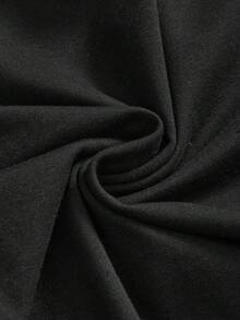 ROMWE Grunge Punk Camiseta de manga larga vintage con estilo sexy y punk rock para mujeres - Negro - Ver 4