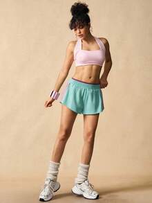 VARSIVA 女士休闲松紧腰宽松运动短裤 - 彩色 - 查看 4