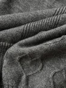 Elamini 可爱心形休闲百搭女式毛衣