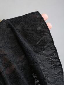 Sweetra Women's Y2K Bowknot Textured Flare Sleeve Top - Black - View 7