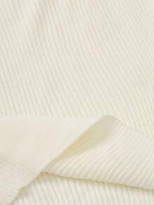 RueChic Men 2pcs Multi Pack Rib Knit Casual High Neck Slim Fit Sweater - Black and White - View 9