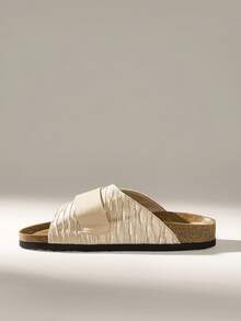 Solecia Sandalias planas de moda para mujer, chanclas de verano para playa y vacaciones al aire libre