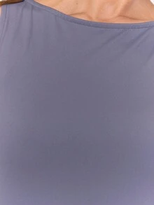 MUSERA Slinky Boat Neck Fitted Sleeveless Mini Dress Elegant Autumn Fall Night Out Work Cute Sexy 90's Fall - Royal Blue - View 6