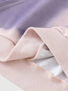 ROMWE MEN Street Life Sudadera con capucha efecto degradado para hombres, adecuada para otoño/invierno