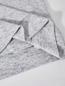 Teenage Girls' College Style Polo Collar 2 In 1 Brushed Ribbed Splice Long Sleeve T-Shirt - Multicolor - View 3