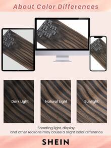 Seamless Clip Ins Seamless Clip In Hair Extensions, 7pcs 1B/6/1B Natural Black To Chestnut Brown Hair Extensions Clip In Human Hair Invisible PU Skin Weft Natural Remy Human Hair Extensions - S1B/6/1B - View 11