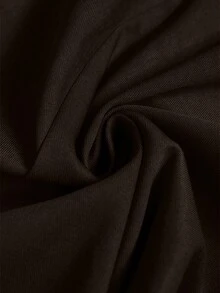 MOTF PREMIUM 纯色重叠腰斜口袋褶皱阔腿裤 - 咖啡棕 - 查看 7