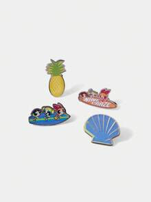 THE POWERPUFF GIRLS X SHEIN Broche pour femme - Multicolore - Voir 2