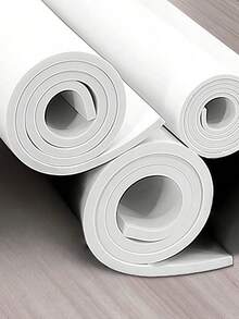 EVA Foam Roll - 2mm-10mm Thick White Craft Foam Sheets - 15" X 39" Large Cosplay Foam Sheet - Ultra High Density 86 Kg/M³ - Pliable & Elastic For Craft Projects Costume Cosplay Foam - By Biguphate - White - View 2