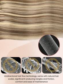 夹式接发真人发 9 件 120 克夹式接发 14-16 英寸 #P8/60 灰棕色混合铂金色直发夹式接发雷米真人发女士 - S8/60 - 查看 5