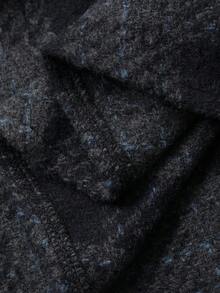 DAZY 女士优雅格子半身裙，适合通勤，秋冬季穿着 - 藏蓝色 - 查看 7