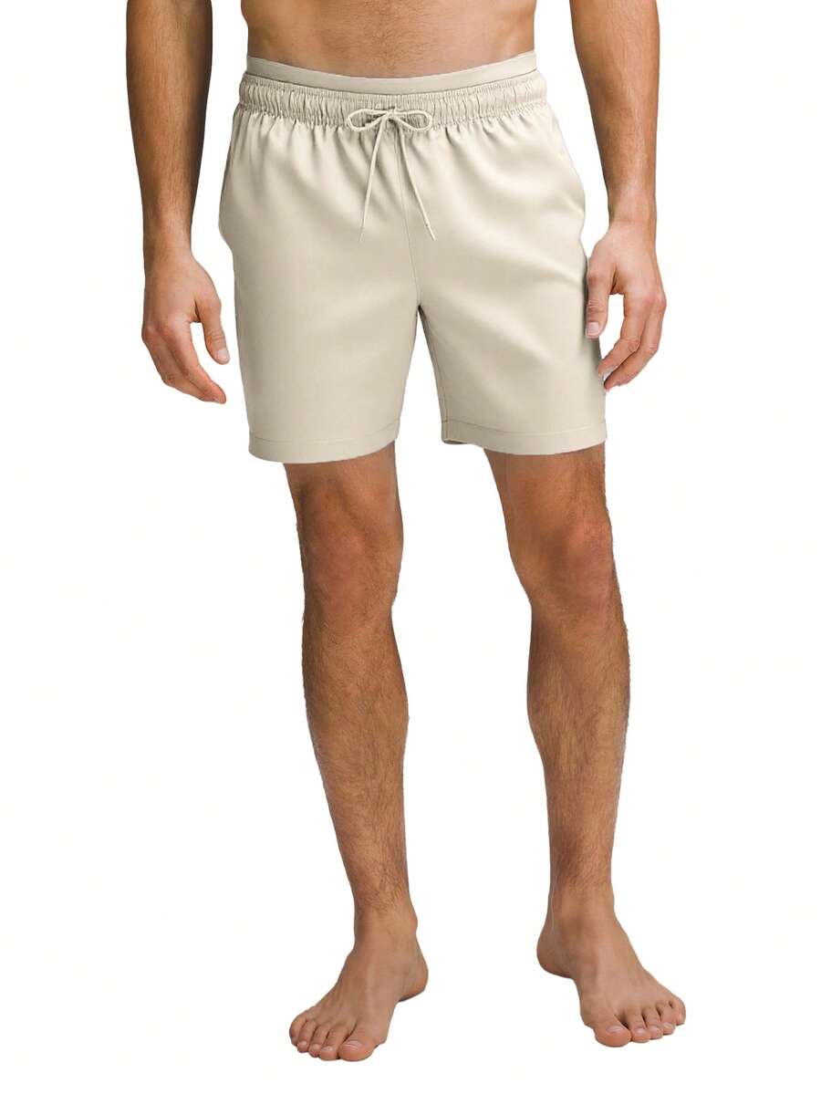Calvin Klein Men's Beach Shorts Pelican - Beige - View 1