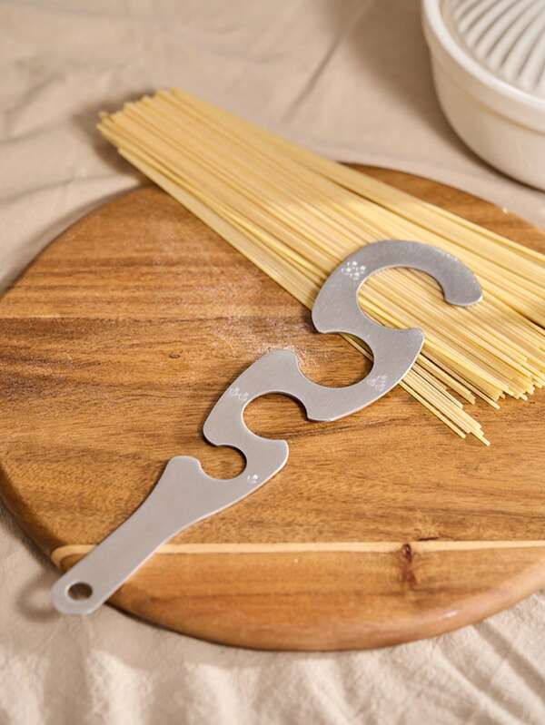 Cirelle Outil de mesure de pâtes en acier inoxydable 430 | Indicateur de portion de spaghettis pour 1-4 personnes | Jauge de portion durable de nouilles, accessoires de cuisine