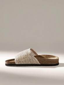 Solecia 女士时尚平底凉鞋，夏季沙滩度假户外拖鞋 - 銅色 - 查看 3