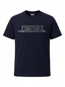 Diesel Men's T-Shirts Navy Blue - Navy Blue - View 4