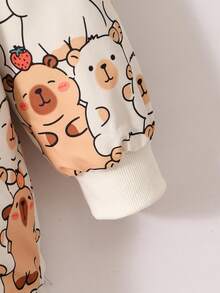 1 Áo khoác gió dài tay họa tiết da báo có thể đảo ngược cho bé gái, phù hợp cho mùa thu/đông - Màu Khaki - Xem 9