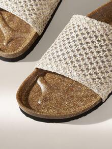 Solecia 女士时尚平底凉鞋，夏季沙滩度假户外拖鞋 - 銅色 - 查看 5