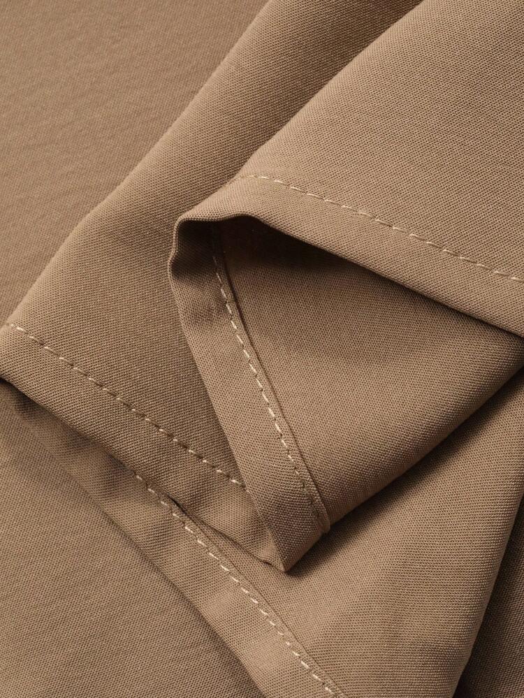 Patchwork Dress With Ruffle Collar, Long Sleeve, Cinched Waist, Pleated Flared Dress, Elegant For Formal Events, Autumn/Winter Maxi Dress