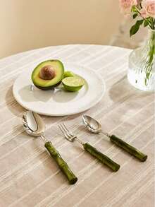 Cirelle Bộ dao nĩa bằng thép không gỉ màu xanh lá cây Creamics hình tre cao cấp Bộ dao nĩa sang trọng Phong cách Thanh lịch Bền Chống gỉ Dễ dàng vệ sinh Hiện đại Độc đáo Tinh tế Cao cấp Sang trọng Kiểu dáng đẹp Bàn ăn tiện dụng Sử dụng hàng ngày Quà tặng tụ họp Thiết kế cao cấp trang nhã | Nĩa trái cây, Nĩa bạc Creamics, Thìa và nĩa bạc nhà bếp, Nĩa dài, Đồ dùng nĩa, Bộ nĩa thìa, Nĩa thịt, Bộ thìa và nĩa, Nĩa, Nĩa, Nĩa thép không gỉ, Nĩa trái cây - Nhiều màu - Xem 2