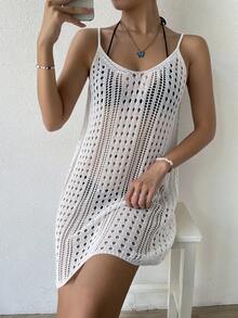 Xyvia 鏤空罩衫連衣裙不附比基尼