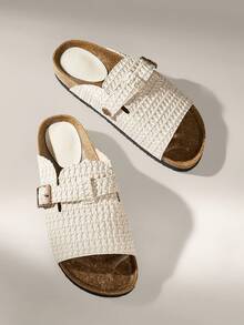 Solecia Women's Fashion Flat Sandals, Summer Beach Holiday Outdoor Slippers Summer Shoes - Apricot - View 6