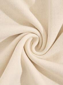 RueChic Men Graphic Knitted Crew Neck Regular Sweater - Beige - View 7