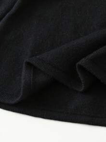 SHEIN Playful Pals Baby Girls Knitted Turtleneck Long Sleeve Sweater Dress, Versatile Black & Beige Color, Elegant Ruffled Hem & Bow Decor, Suitable For Autumn/Winter, Casual, Homewear, Outdoor, School, Travel Black And White Baby Dress Baby Girl Black Dress Black Dress White Collar Baby Baby Girl Black Knit Dress Toddler Black And White Dress Fall