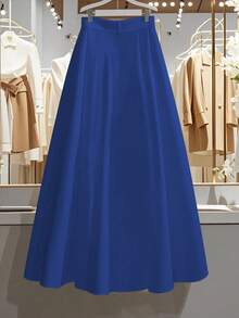 Franclia Váy tốt nghiệp màu trắng đơn giản, phong cách Pháp, thanh lịch, giản dị, đa năng dành cho nữ, trang phục mùa hè - Màu xanh lam - Xem 2