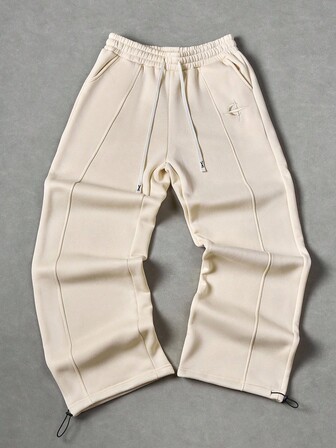 Manfinity Roghcode Pantalones de chándal con bordado de estilo casual y urbano para hombres jóvenes