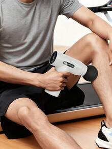 JMMO 1pc Mini Portable Massage Gun LED Multiple Speed Adjustable Fascia Gun, Hand Held Body Back Muscle Massager Extra Long Endurance Fascia Stick Vibrater Massager Massageador,800mAh